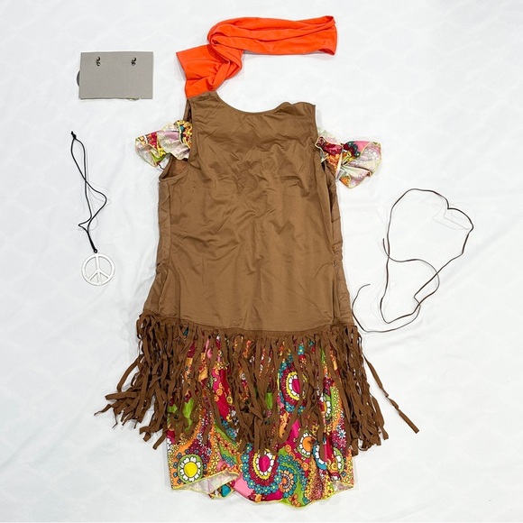 Leg Avenue Love Child (Hippie) 5pc Women's Halloween Cosplay Costume - Picture 6 of 12